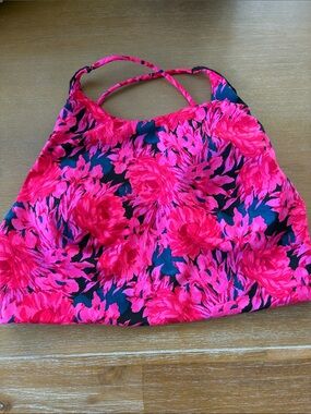 Victoria’s Secret floral high neck open back sports bra
